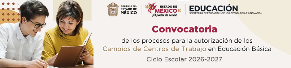 Cambio de Centro de Trabajo Educación Básica 2026-2027
